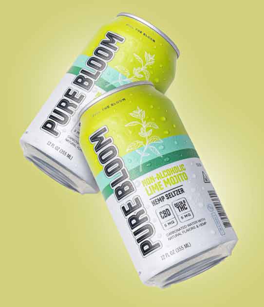 Lime Mojito Hemp Seltzer - Drink Pure Bloom